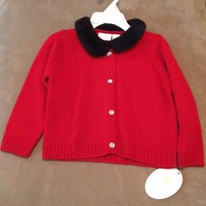 Girls 24 mos Red Cardigan